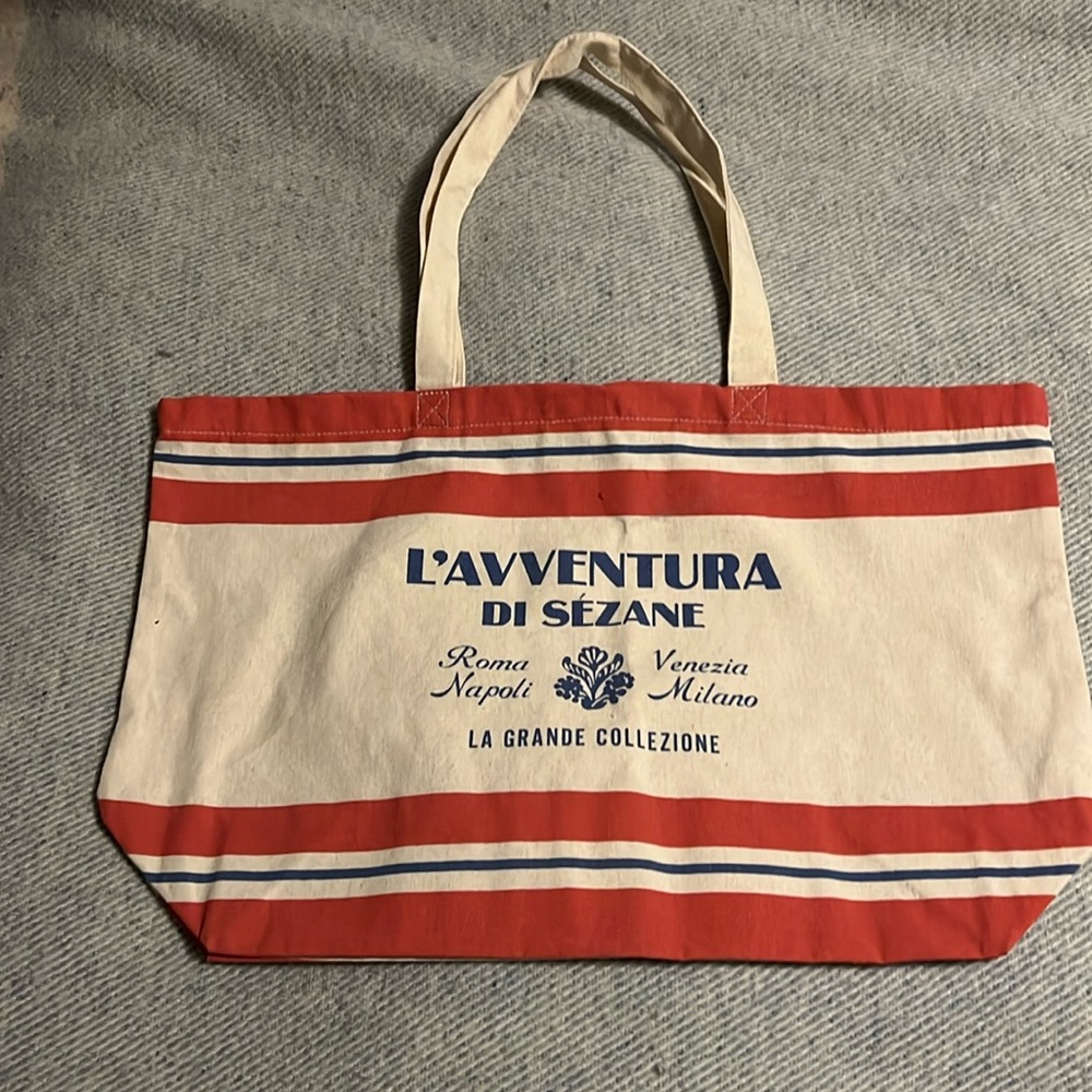 new Sezane Lightweight Canvas Large Tote